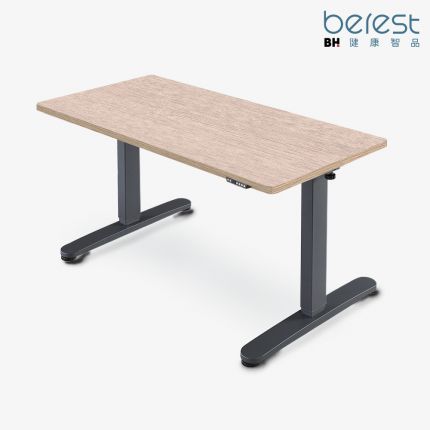 【berest】ED3126-120cm台製雙馬達三節式電動升降桌(北歐白橡) 專人到府組裝