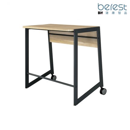 【berest】BD04-LW 活動吧檯桌(106cm)-北歐白橡(附移動輪) 
