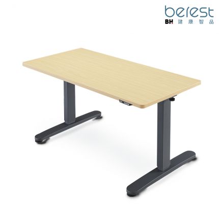 【BEREST】BD120 電動升降桌(淺色楓木)